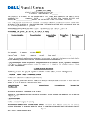 Dell Flex Lease Purchase Schedule