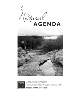 Natural Agenda - Texas Parks & Wildlife Department - tpwd state tx