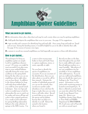 Amphibian-Spotter Guidelines