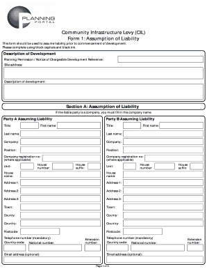 Community Infrastructure Levy (CIL) Form 1