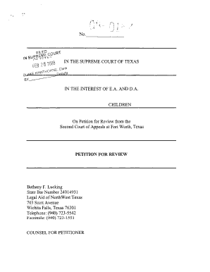 Texas supreme court fillable forms