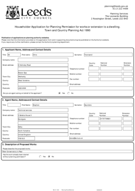 Householder Application for Planning Permission