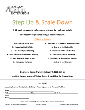 Step Up & Scale Down-Registration Form - Texas AgriLife Extension ...