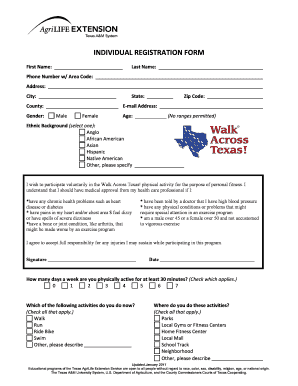 Individual Registration Form