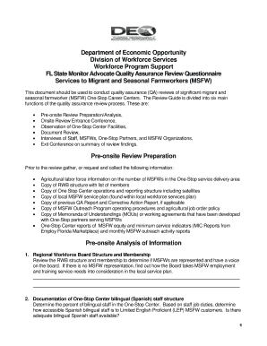 WAGNER-PEYSER ACT REVIEW GUIDE - Department of Economic ... - floridajobs