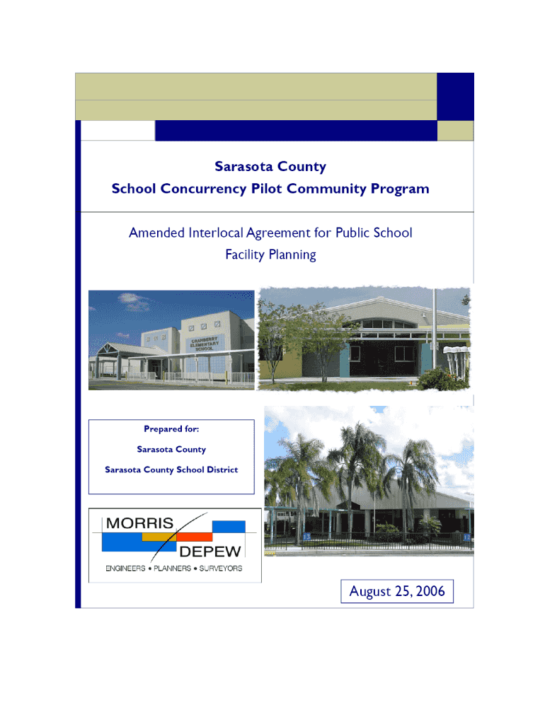 Working Draft of Revisions to the Sarasota County School Interlocal Preview on Page 1