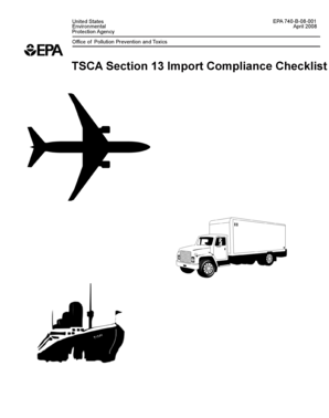 TSCA Section 13 Import Compliance Checklist