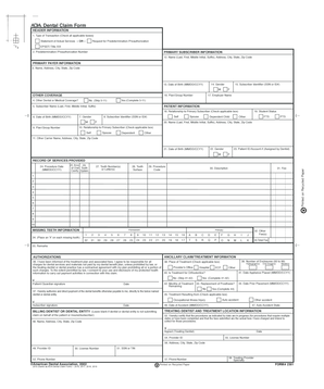 Dental Claim Form