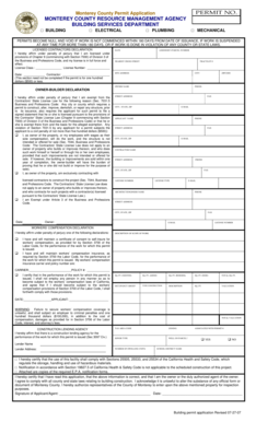 Monterey County Building Permit Application