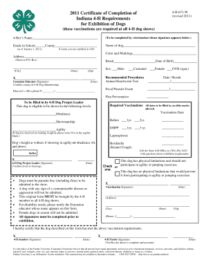 indiana state fair dog vaccination form
