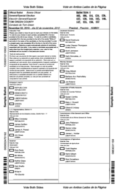 Vote en Ambos Lados de /a Pagina