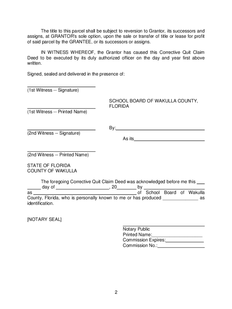 corrective deed florida pdf Preview on Page 1