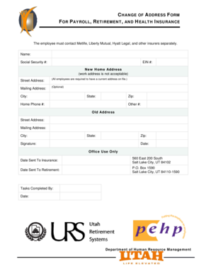 Change of Address Form