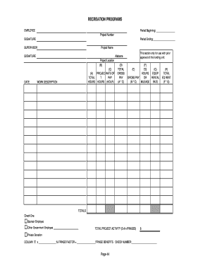 2013 timesheet form