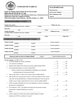 PRE-SOLICITUD de CCAR