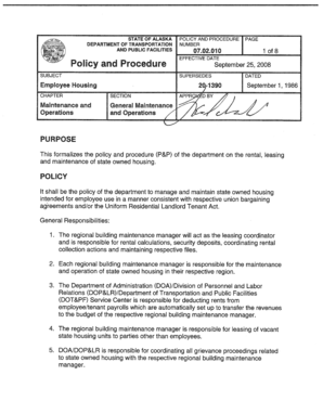 Policy and Procedure 07 - dot state ak