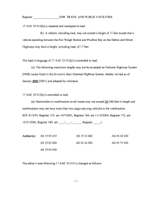 17 AAC 25.012(b) - Alaska Department of Transportation & Public ... - dot state ak