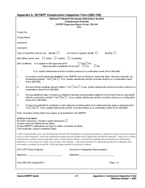 Client status examples - swppp inspection log form