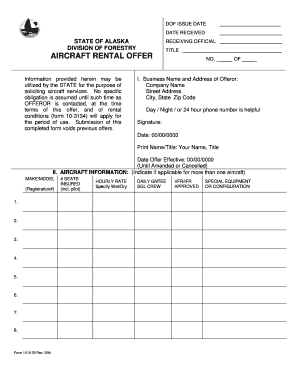 Aircraft Rental Offer-Blank Form.doc - forestry alaska