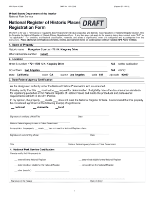 National Register of Historic Places Registration Form