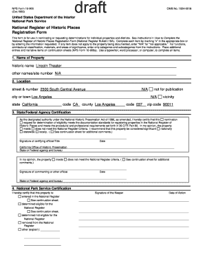 National Register of Historic Places Registration Form
