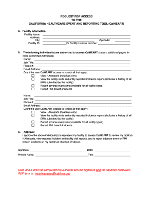 calheart online reporting form