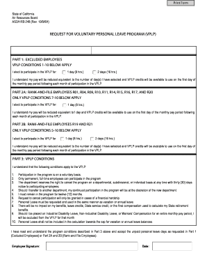 California VPLP Request Form