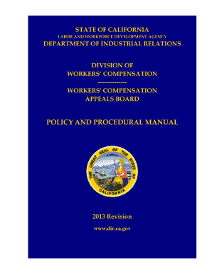 wcab policy and procedure manual