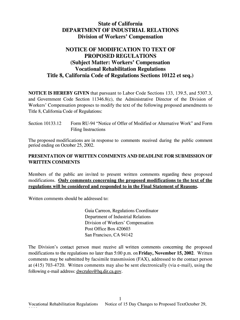 (Subject Matter: Workers Compensation Preview on Page 1