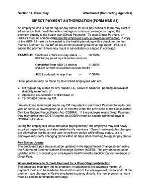 California Direct Pay Authorization Form HBD-21