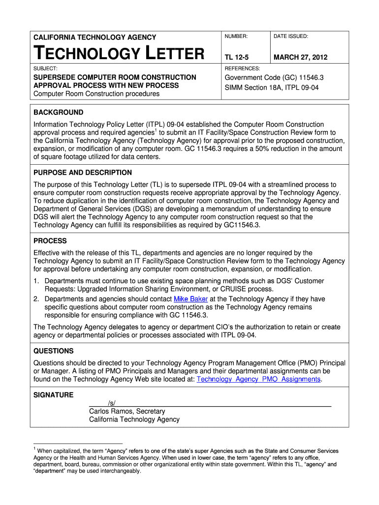 TECHNOLOGY LETTER - cio ca Preview on Page 1