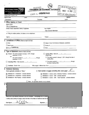 California Form 700