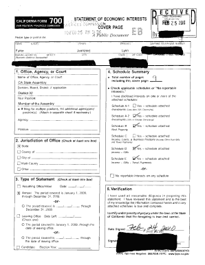 California Form 700