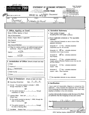 California Form 700