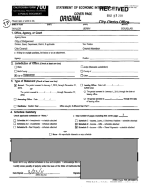 California Form 700