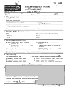 California Form 700