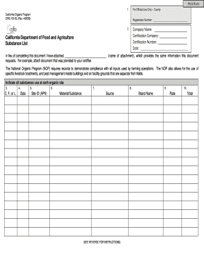California Organic Program Registration Form