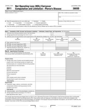 California Form 3805D