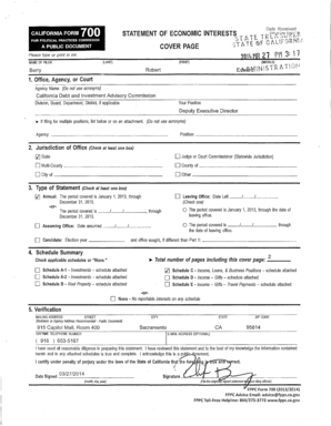California Form 700