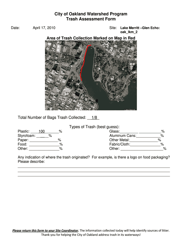Trash Assessment oak lkm 2 doc Preview on Page 1