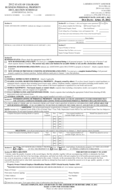 Colorado Business Personal Property Declaration