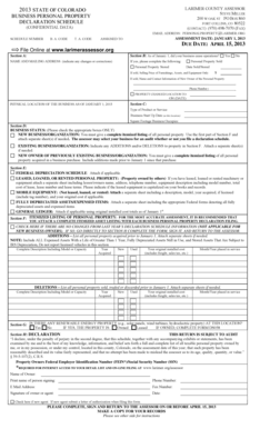 Colorado Business Personal Property Declaration