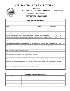 Application for Employment ITS.doc - latah id