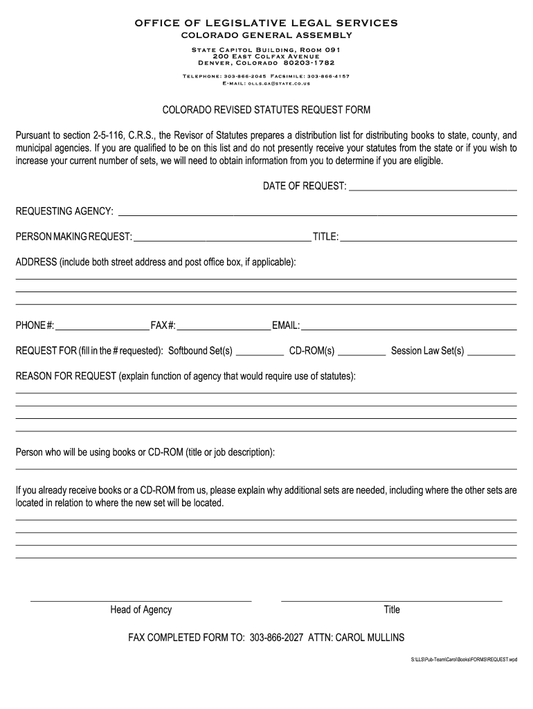 Colorado Revised Statutes 2013 TITLE 18 - tornado state co us Preview on Page 1