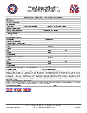 Planning & Development Department STATUS ... - Maricopa County - maricopa