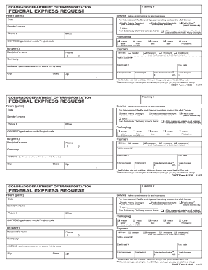 Colorado FedEx Request Form