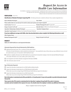 Request for Access to Health Care Information