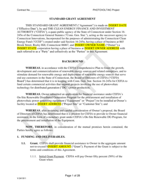 Standard Grant Agreement