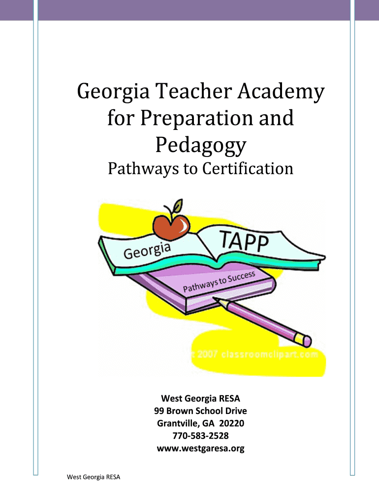 Georgia Teacher Academy for Preparation and Pedagogy III 2011 2 doc Preview on Page 1
