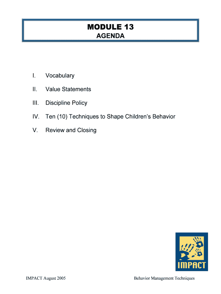 MODULE 13 - Division of Family and Children Services - dfcs dhs georgia Preview on Page 1